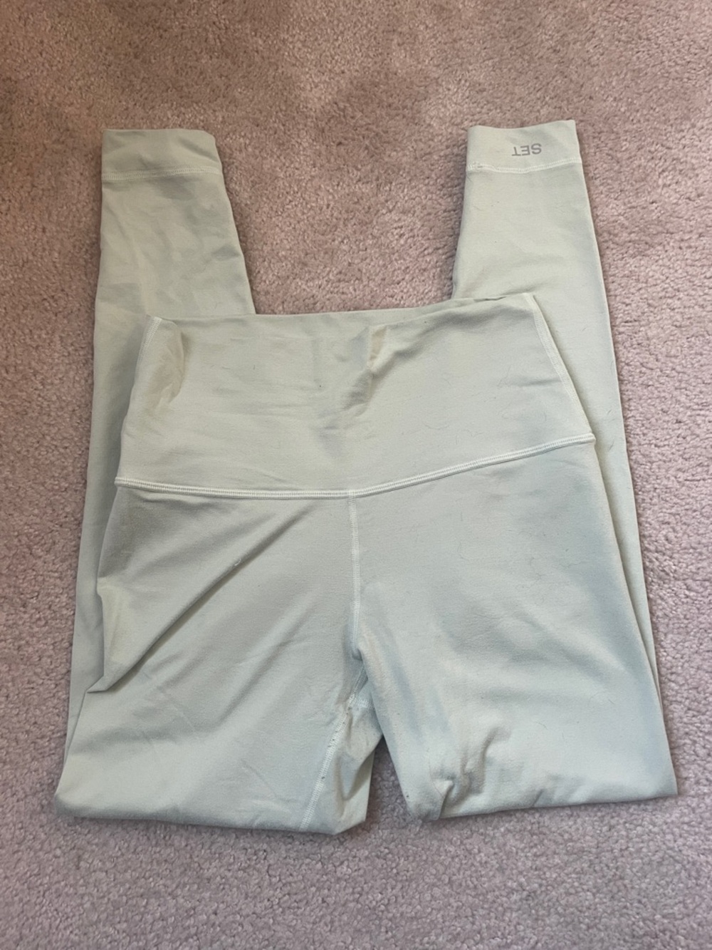 SET Active Mint Green Sculptflex High Waist Seamless Leggings - Picture 3 of 4